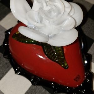 Orrefors Kosta Boda "Old School" Red Heart